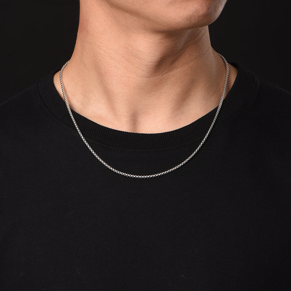 2.5mm Box Chain Necklace