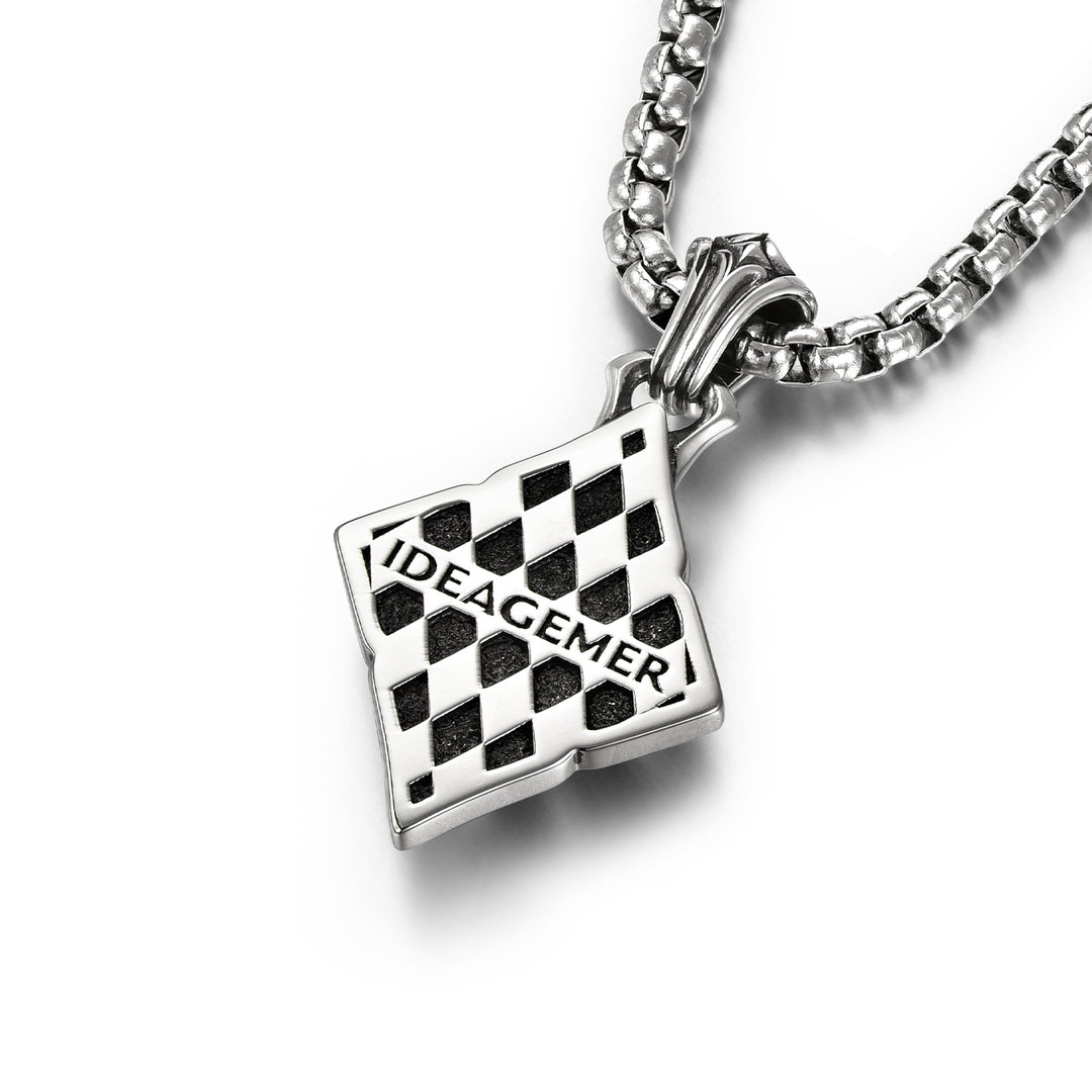 Vintage Black Gem Diamond Suit Pendant