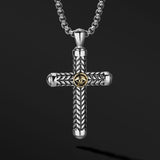 Eye Of God Wheat Cross Pendants