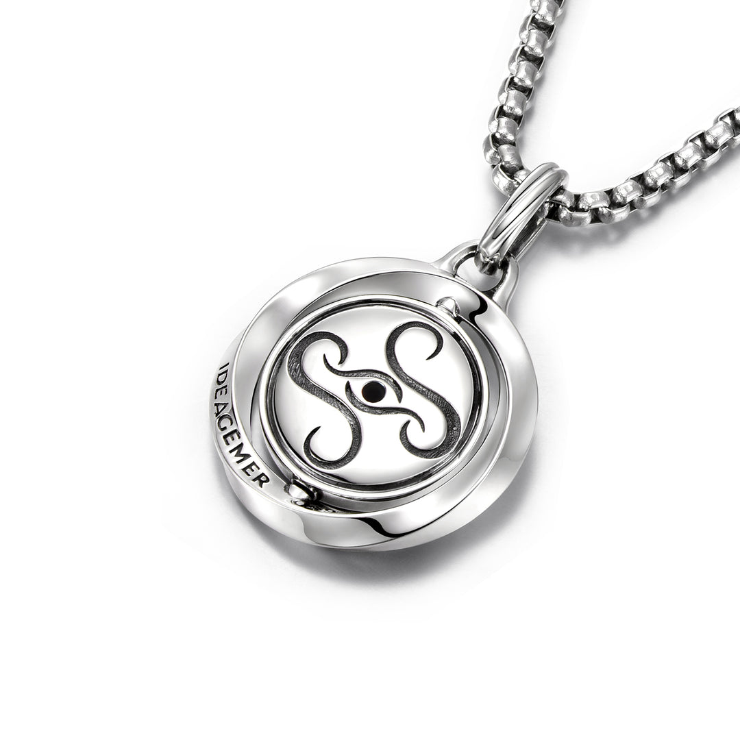 Two Sided Rotatable All Seeing Eye Pendant
