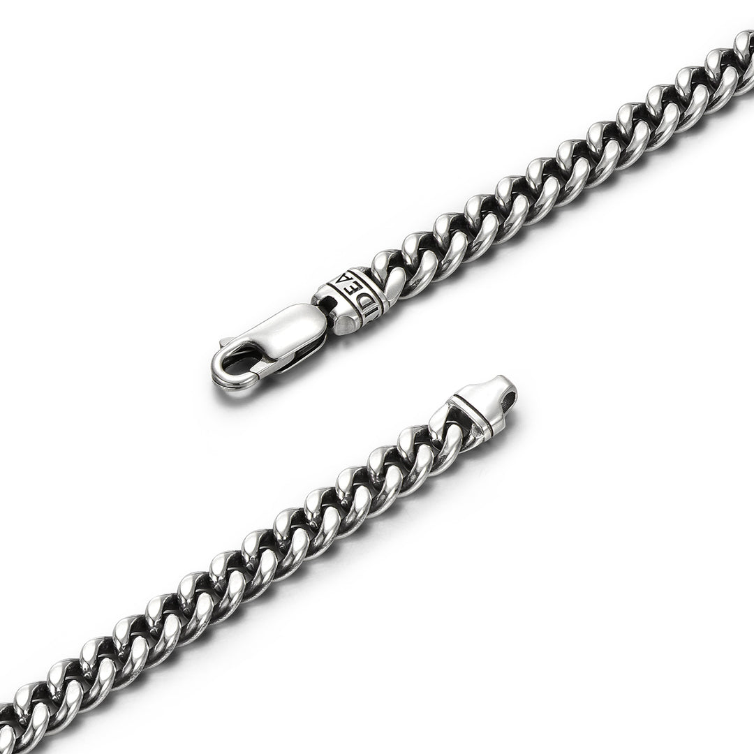 Vintage Infinity Möbius Loop Cuban Link Bracelet