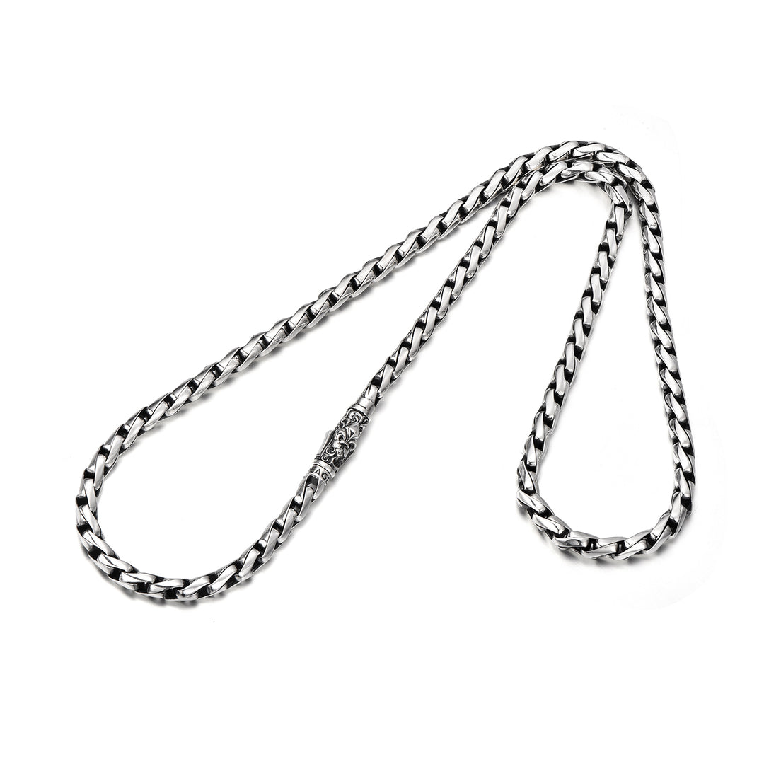 Fleu-De-Lis Bali Link Chain