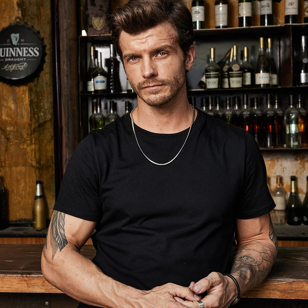 1.5mm Snake Bone Chain Necklace