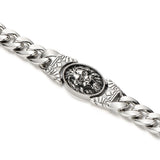 Sterling Silver Lion Cuban Bracelets