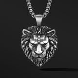 Vintage Lion Kings Sterling Silver Pendants