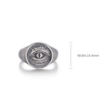 Evil Of Eye Vintage Sterling Silver Rings