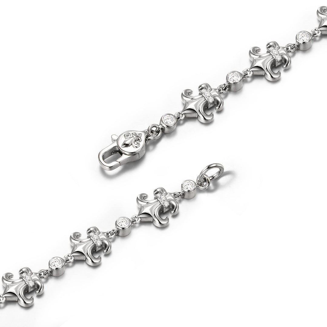 Fleur De Lis Heritage Link Bracelet