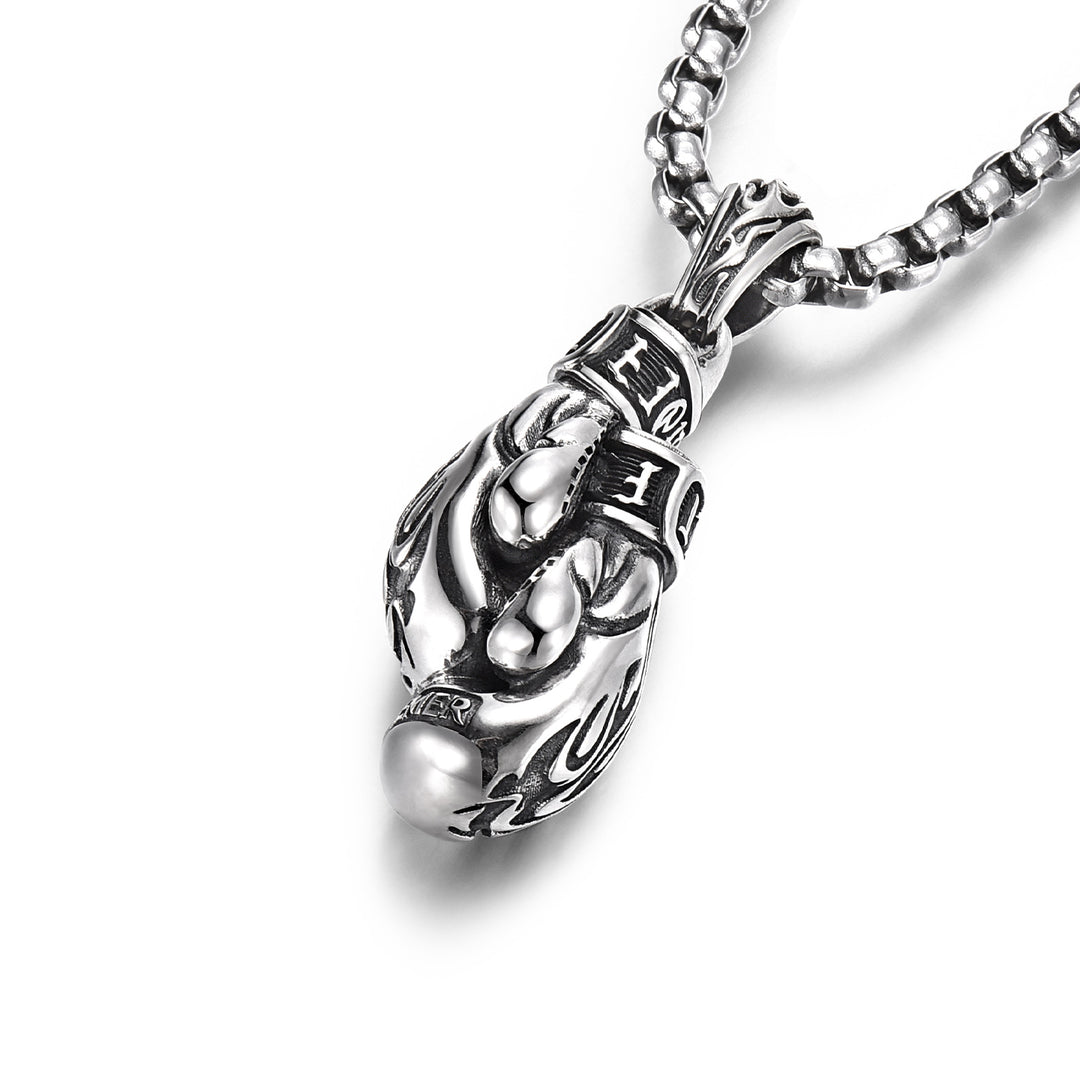 Vintage Boxing Glove Pendant Necklace