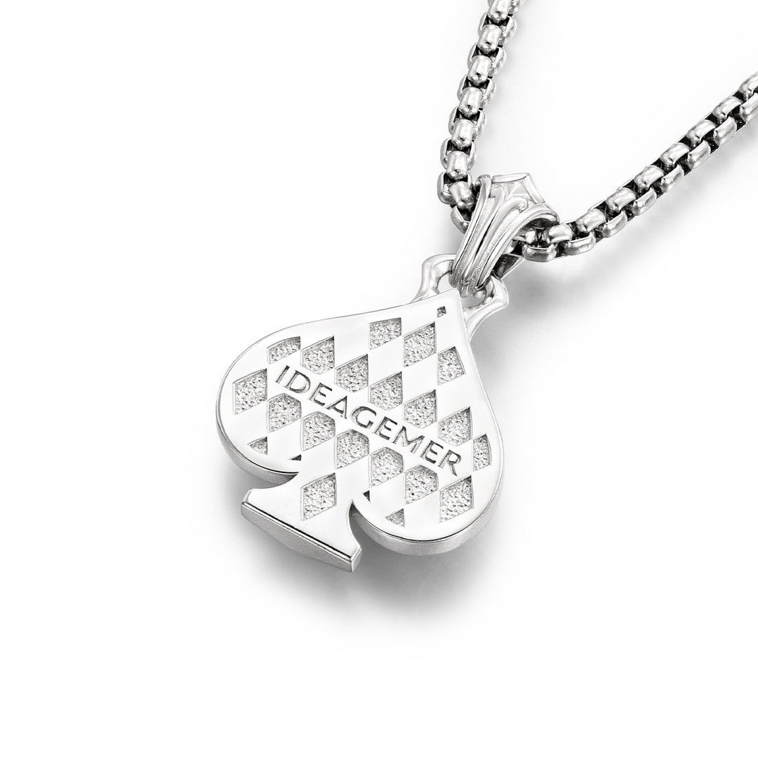 Lozenge Spade Suit Pendant