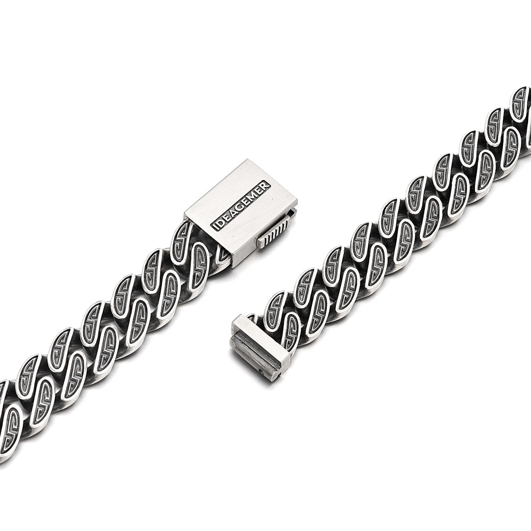 Vintage Guardian Beast Cuban Link Bracelet
