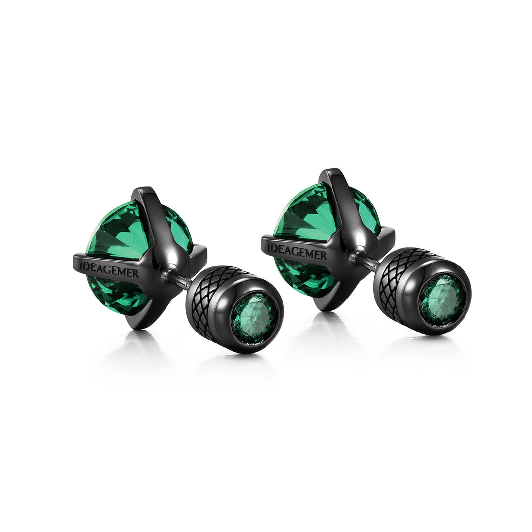 Dark Gem Stud Earrings