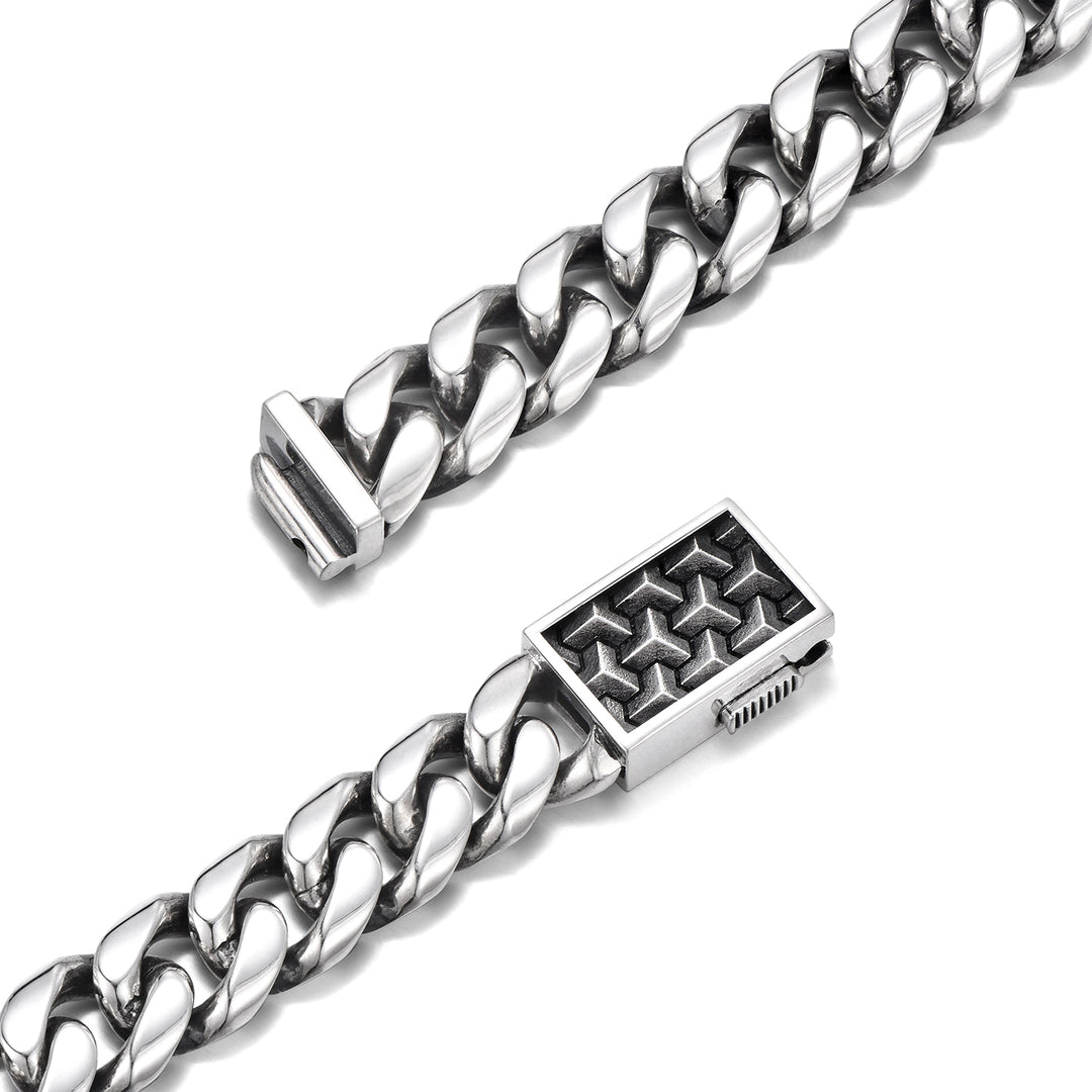 Vintage Armor Statement Cuban Link Bracelet