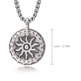 Vintage Sun Sterling Silver Necklace Pendants