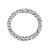 Sterling Silver Diamond Cuban Bracelets