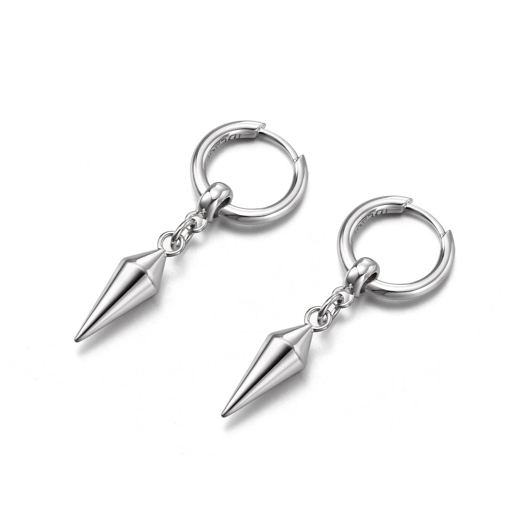 Rock Cone Hoop Earrings