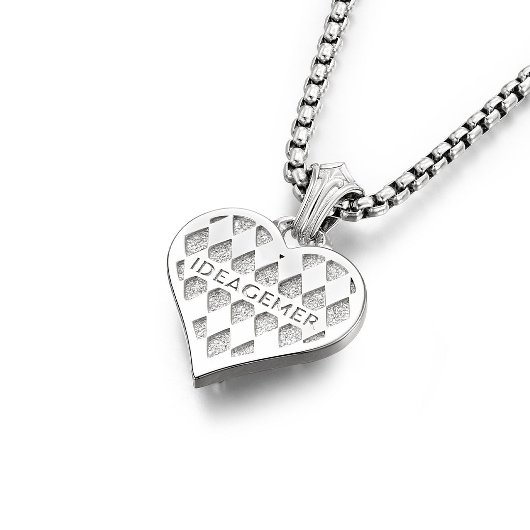 Lozenge Heart Suit Pendant