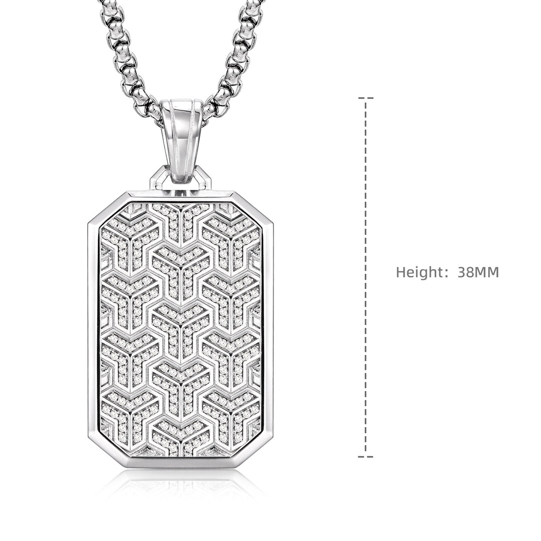 Imperial Iced Armor Tag Pendant
