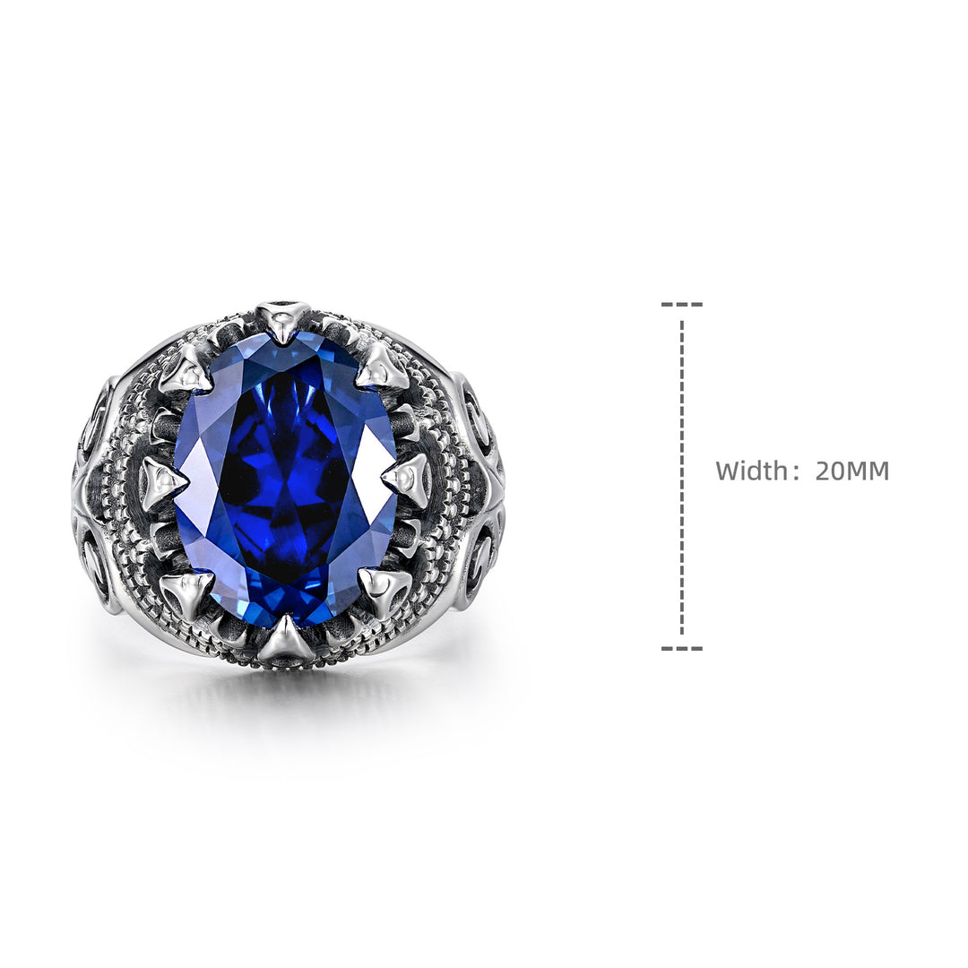 Vintage Royal Blue Talisman Ring