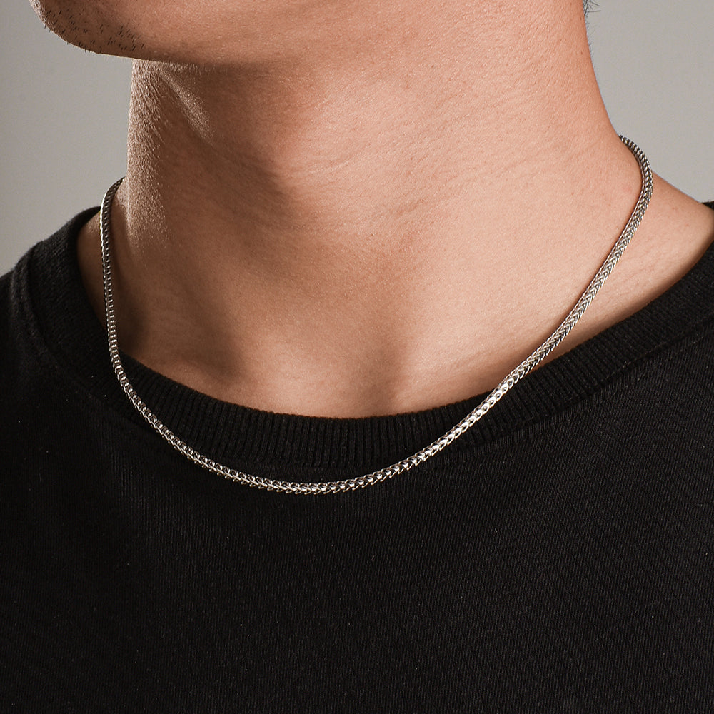 2.5mm Foxtail Chain Necklace