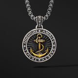 IDEAGEMER Anchor Sterling Silver Necklace Vintage Pendants