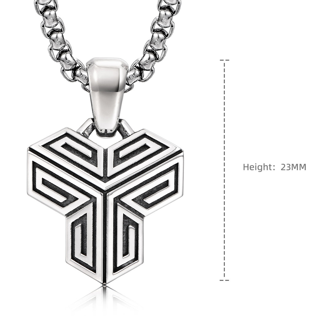 Shan Wen Stripe Armor Pendant