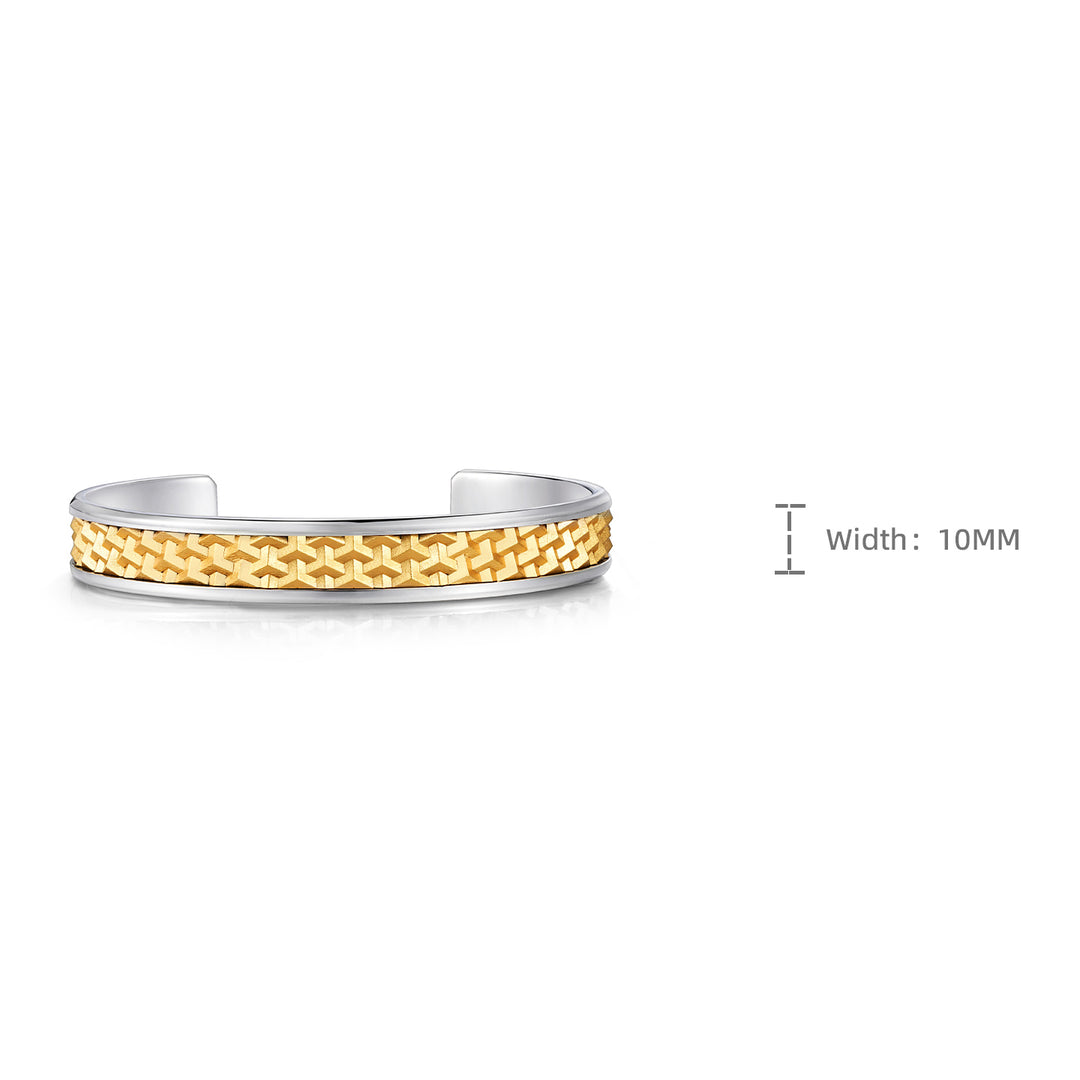 Ferocious Beast Golden Armor Bangle Bracelet