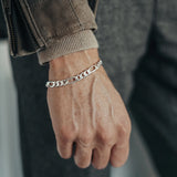 Sterling Silver Figaro Hip Hop Bracelets