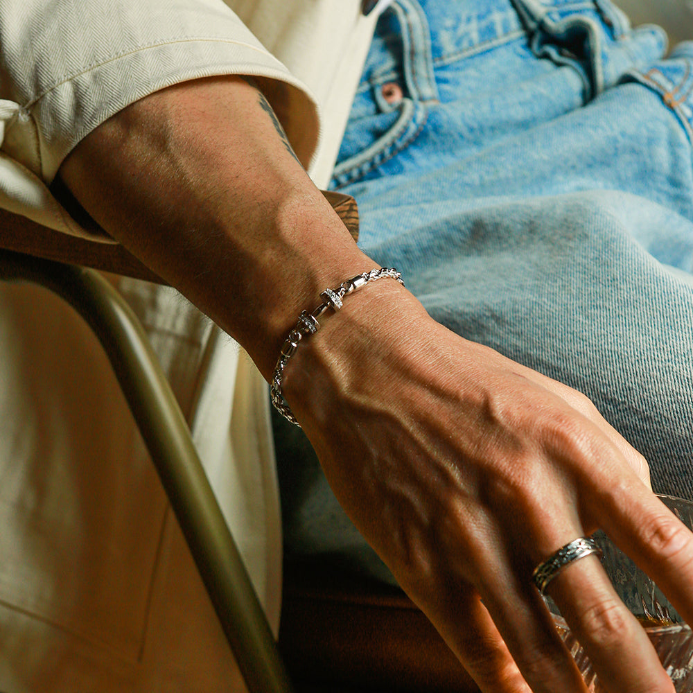 Dumbbell Rope Chain Bracelet