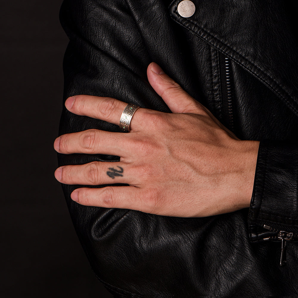 Ancient Infinity Golden Eye Ring Band