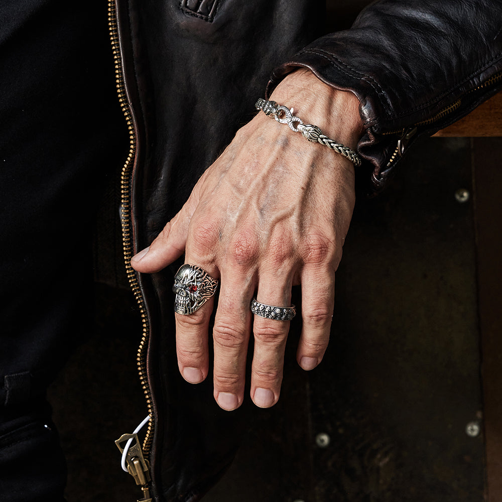 Vintage Clicker Skull Ring