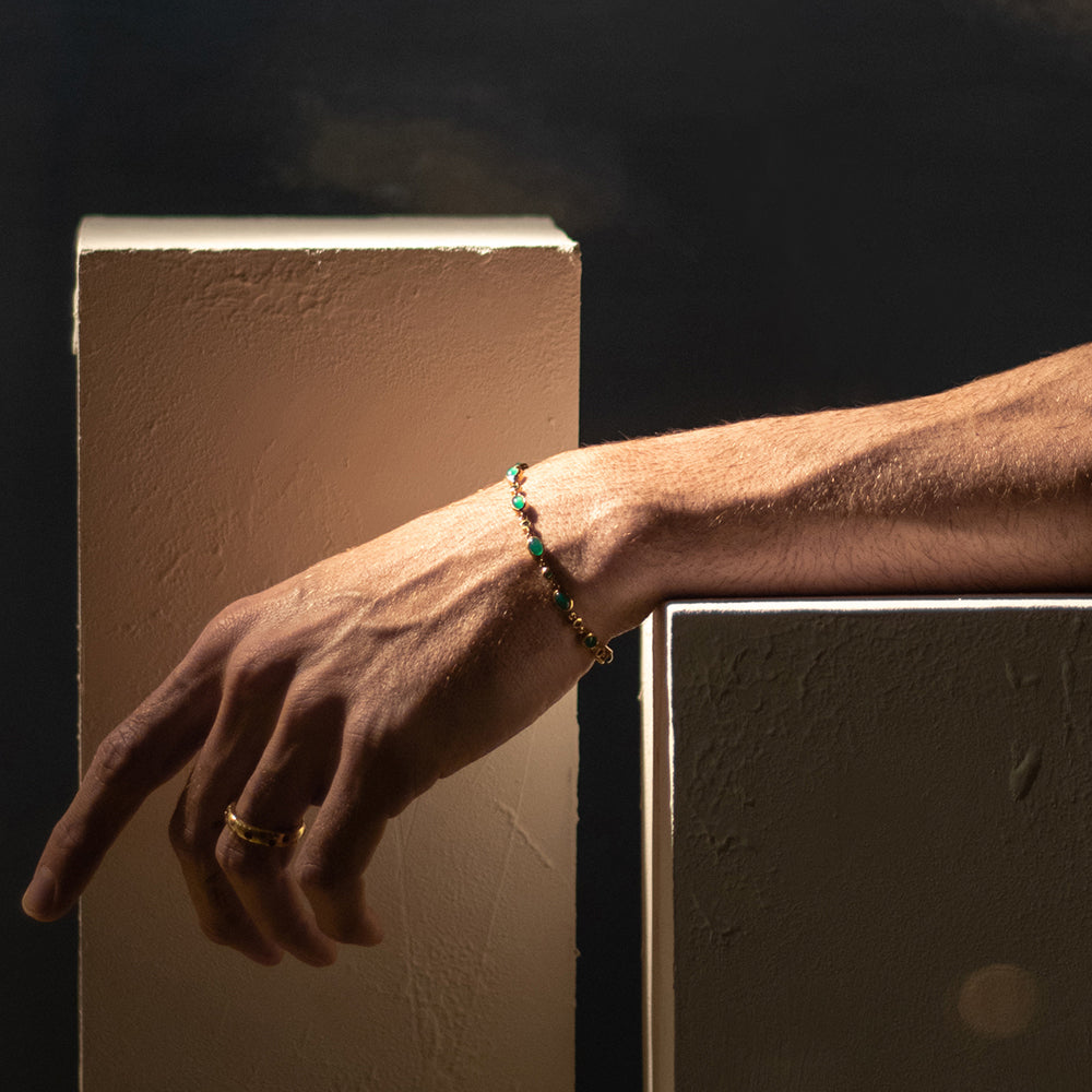 Golden Time Jade Bracelet
