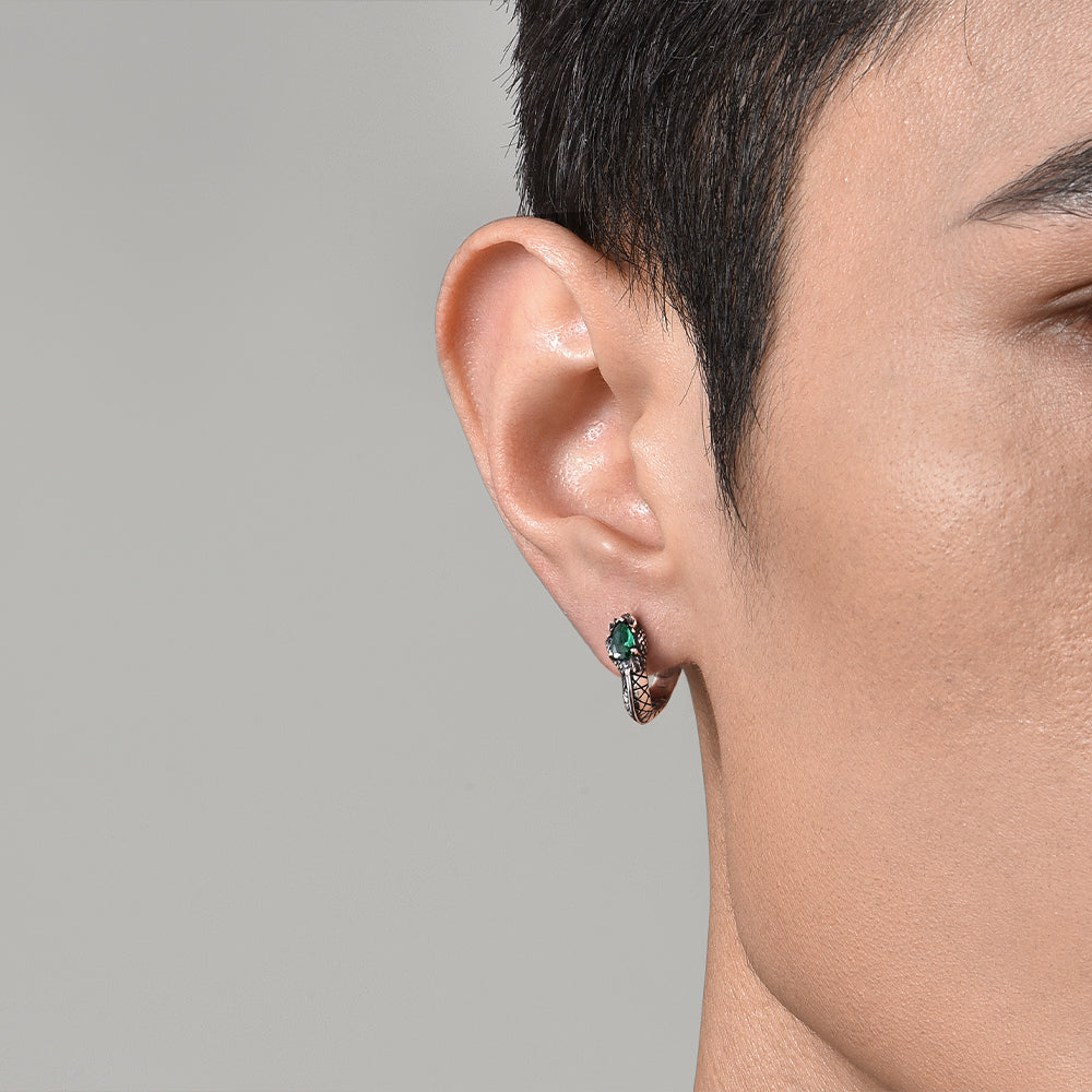 Nehushtan Snake Hoop Earrings