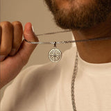 Sterling Silver Compass Pendants