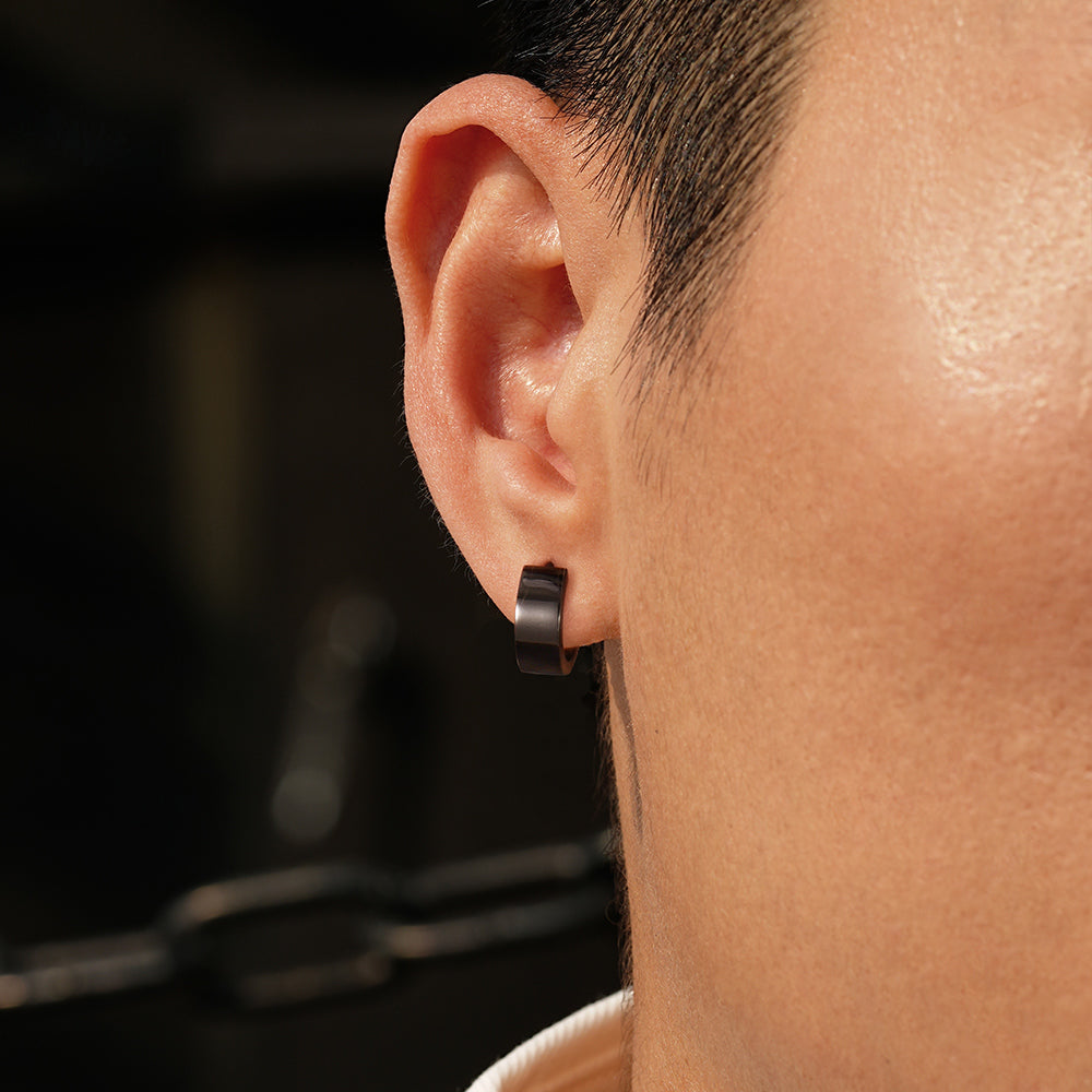 Sterling Silver Huggie Hoop Earrings