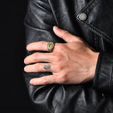 Vintage Devil's Eye Signet Ring