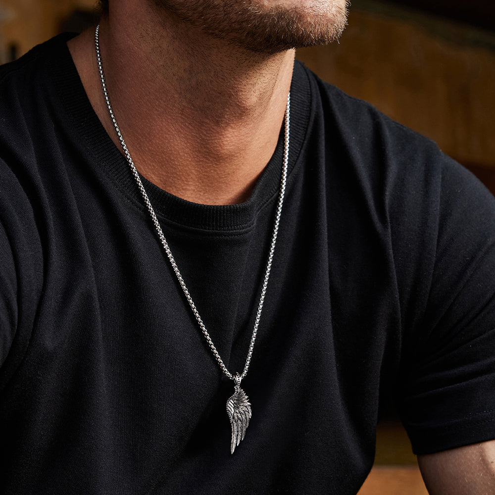 Vintage Silver Wing Pendant