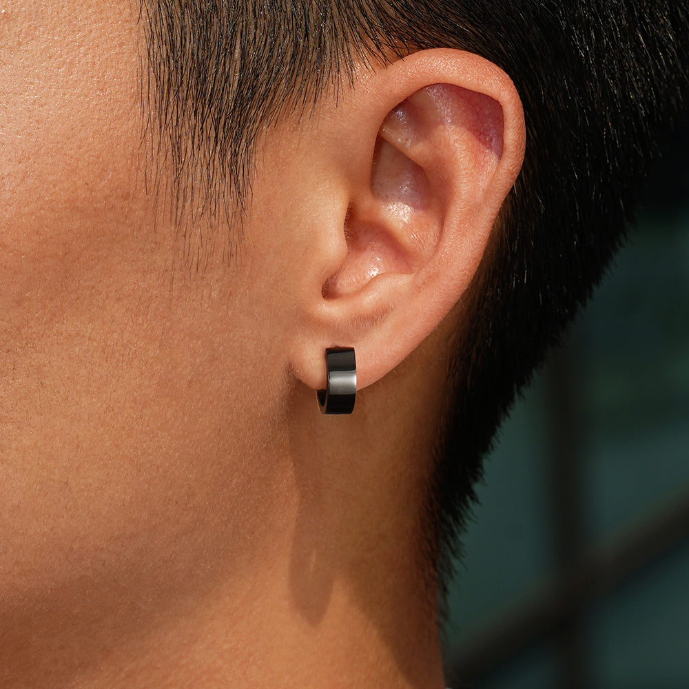 Sterling Silver Huggie Hoop Earrings