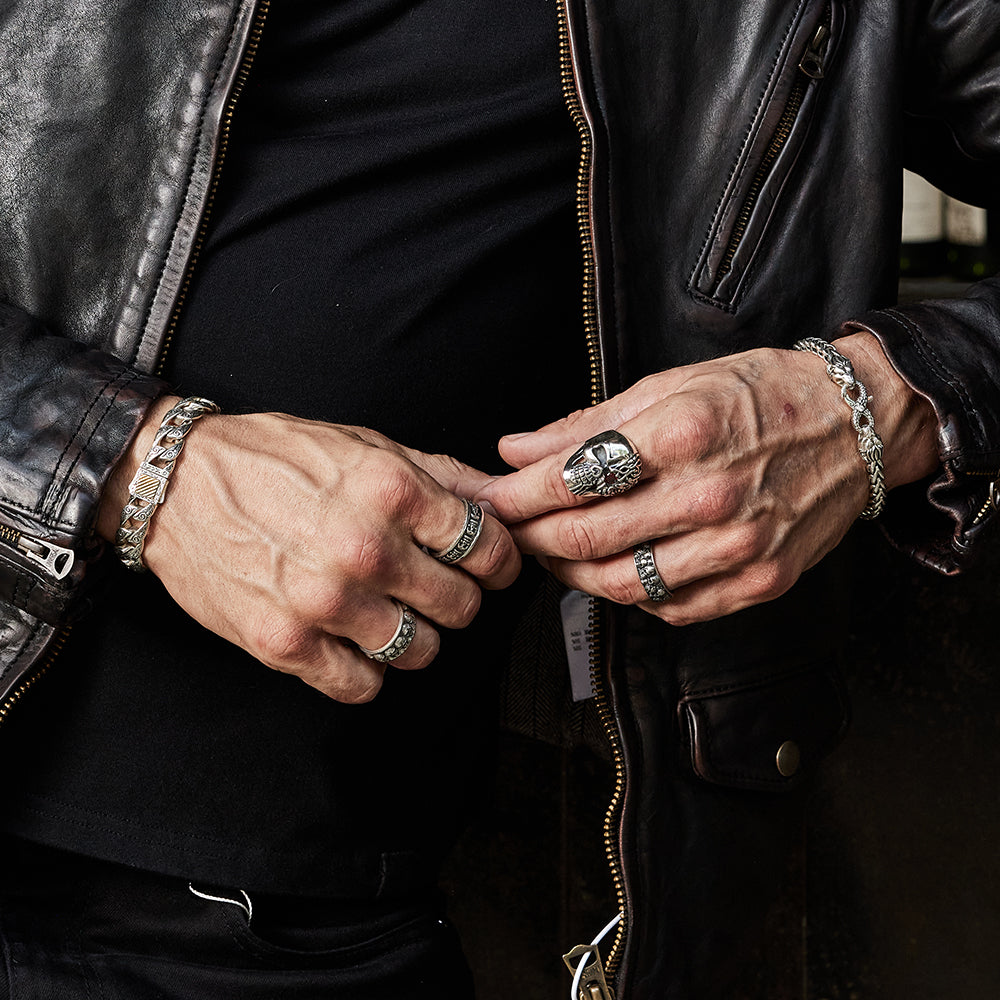 Vintage Clicker Skull Ring