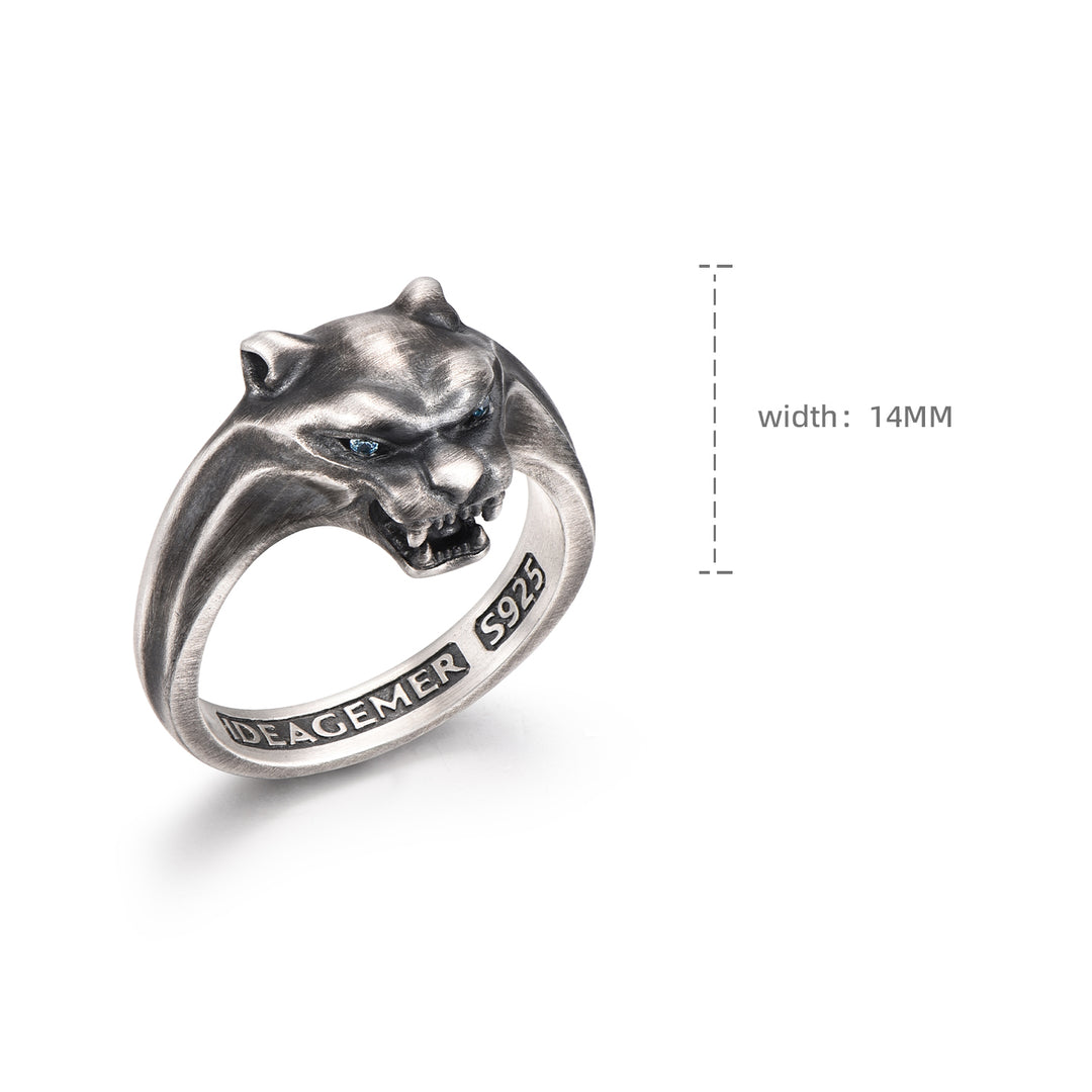 Vintage Roaring Panther Ring