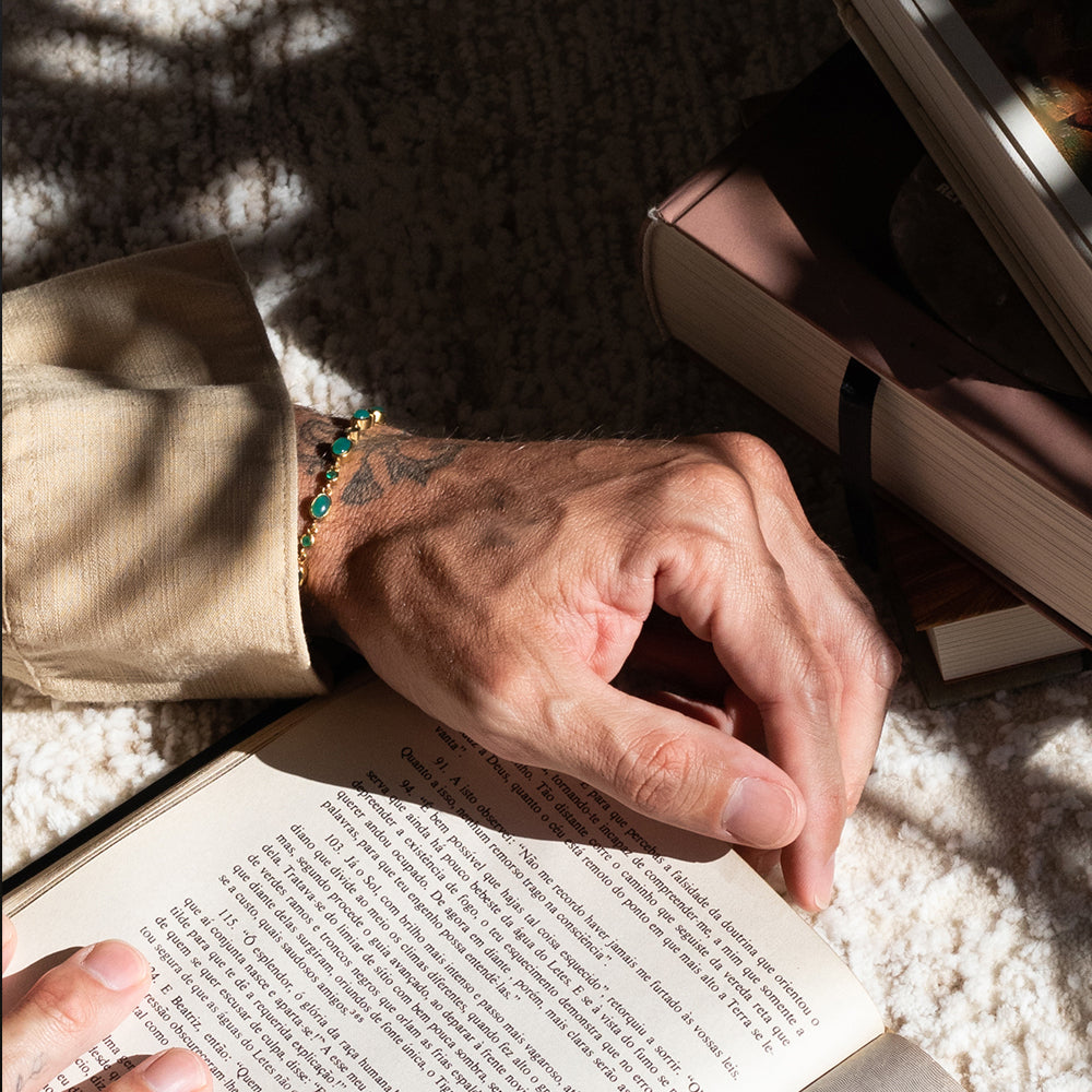 Golden Time Jade Bracelet
