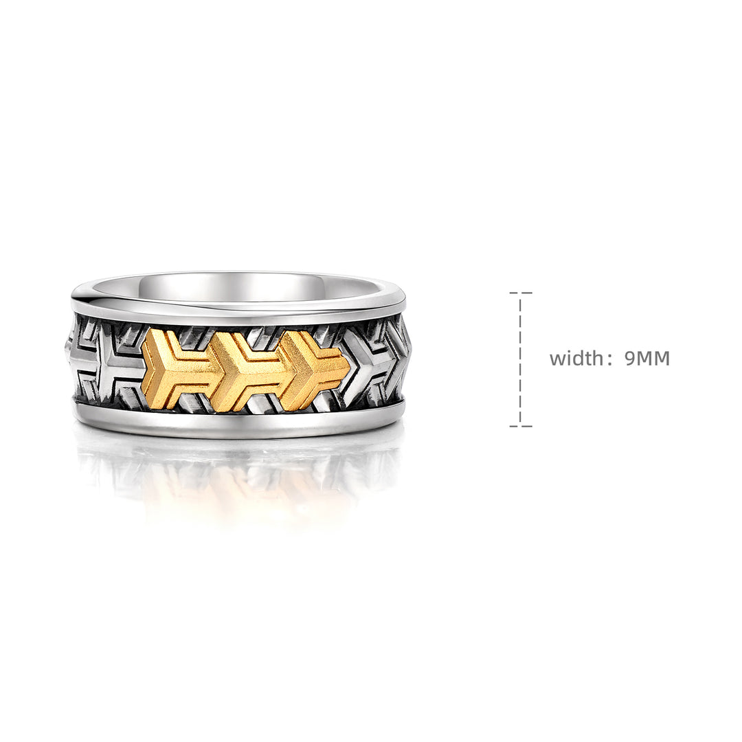 Vintage Three-Star Armor Ring