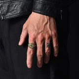 Vintage Devil's Eye Signet Ring