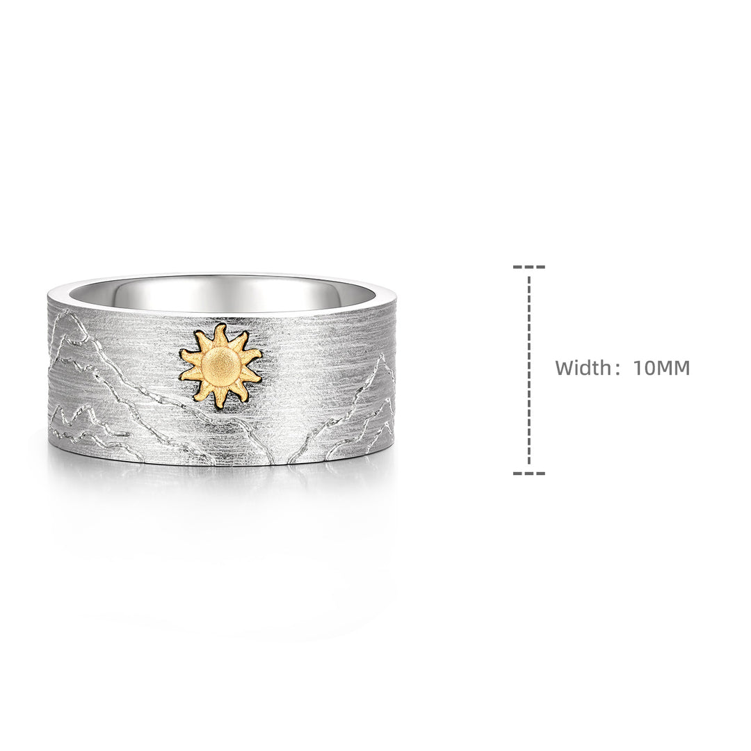 Alpine Sol Brushed Ring Band