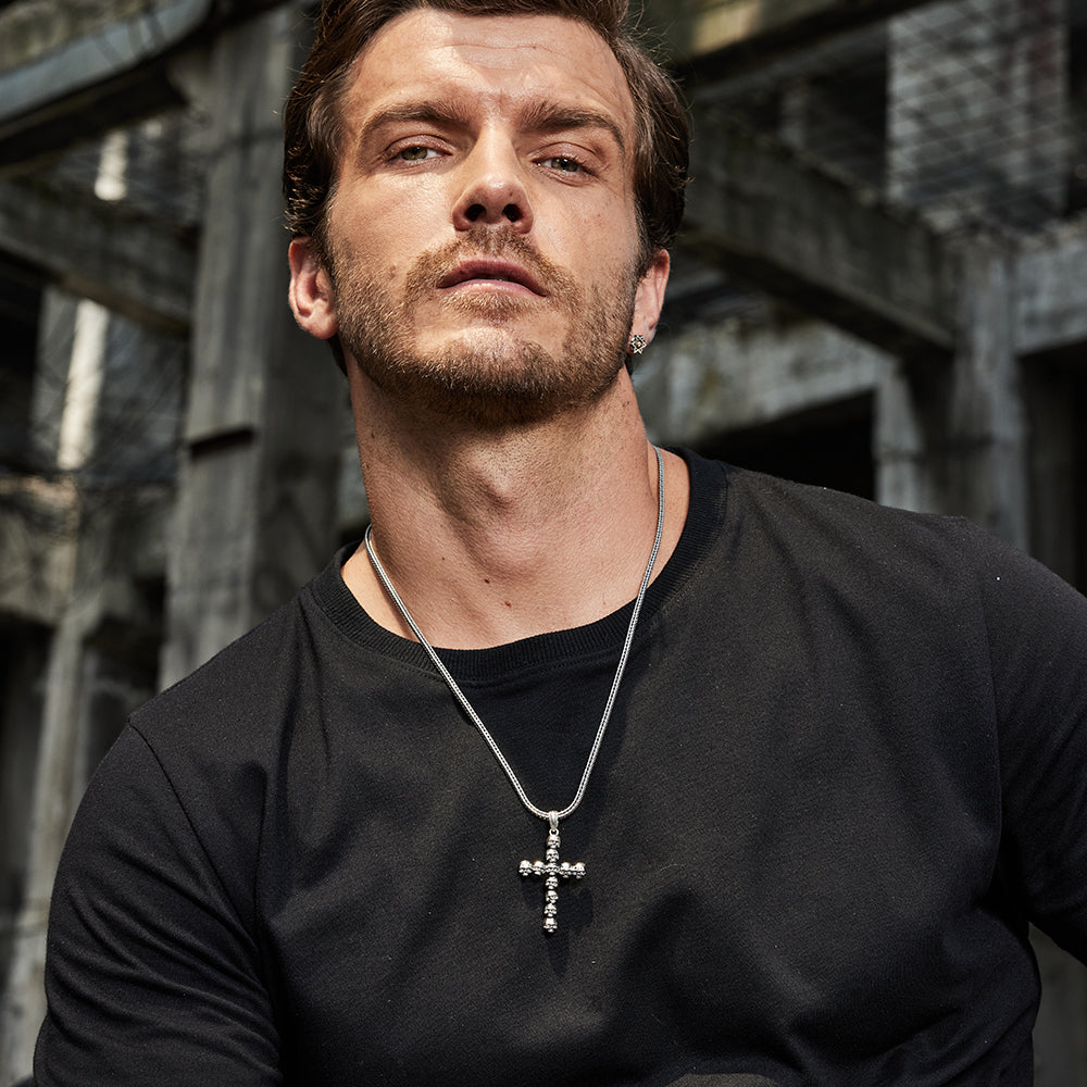 Vintage Skull Cross Pendant