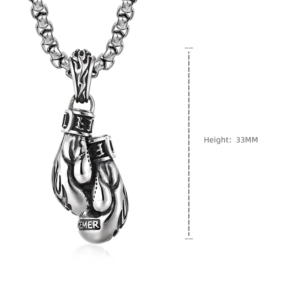 Vintage Boxing Glove Pendant Necklace