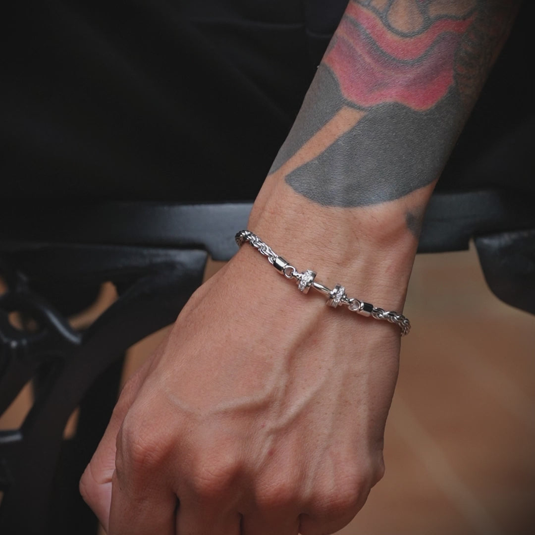 Dumbbell Rope Chain Bracelet