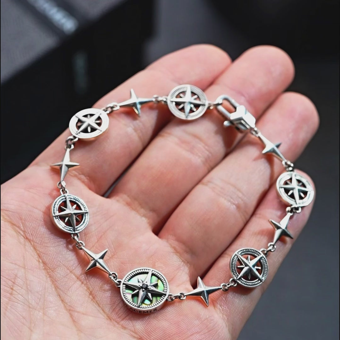 Vintage Ocean Compass Bracelet