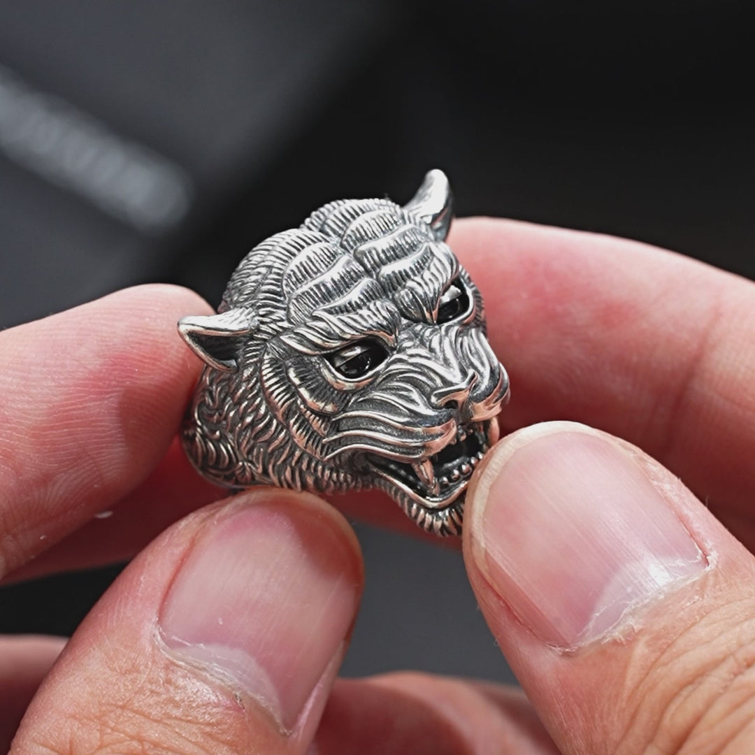 Vintage Awakening Tiger Garnet Ring