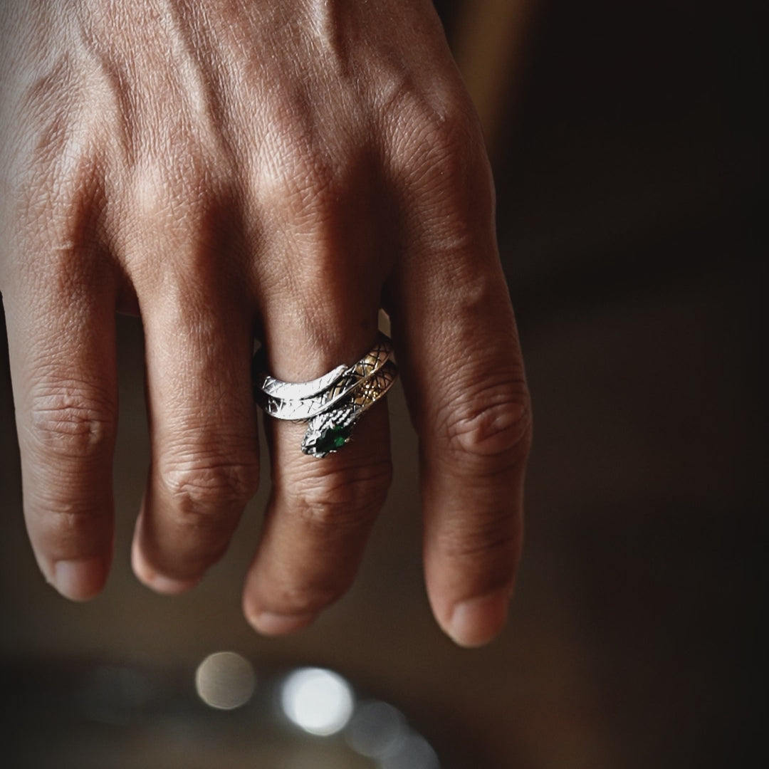 Twisting Spirit Snake Ring