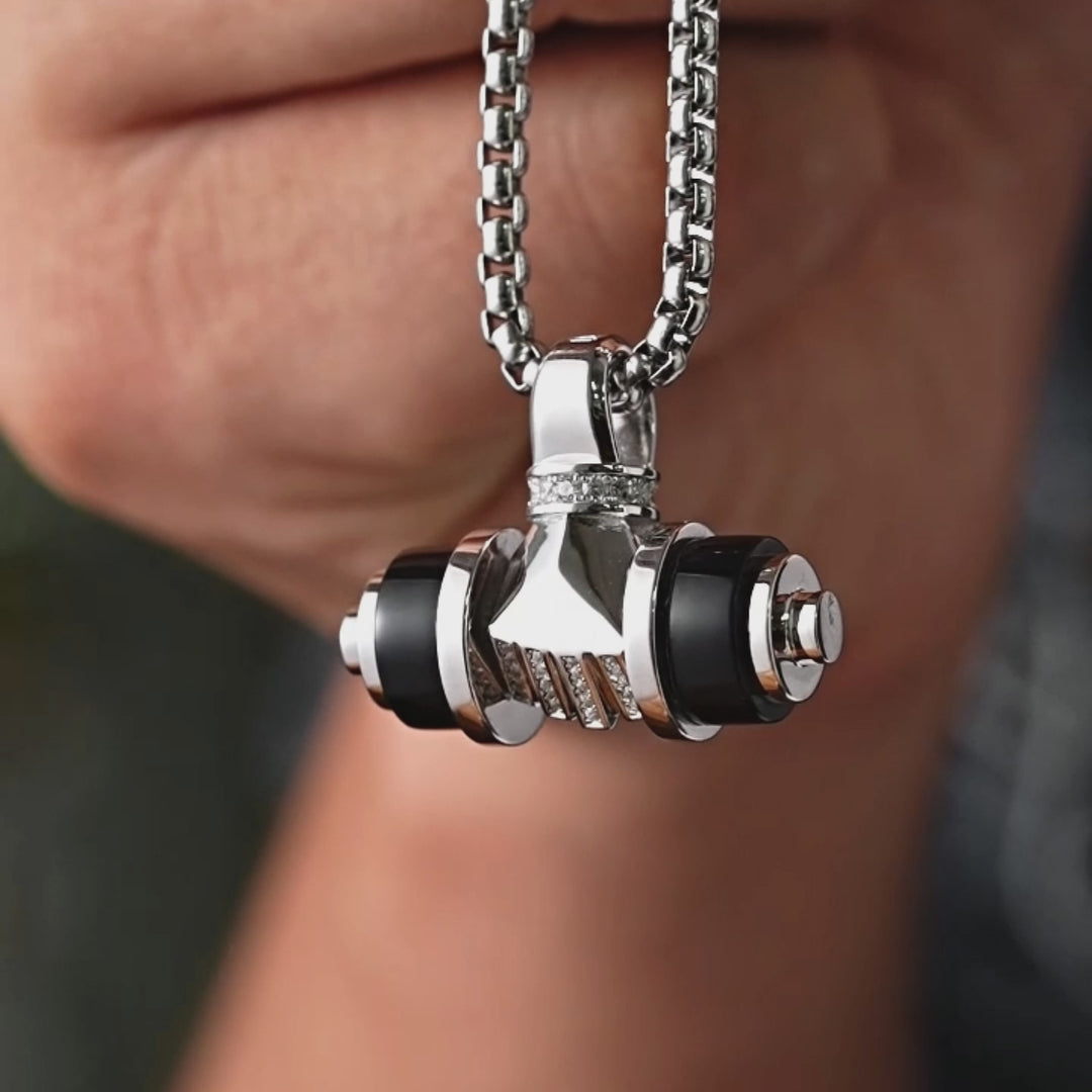 Iron Will Dumbbell Pendant